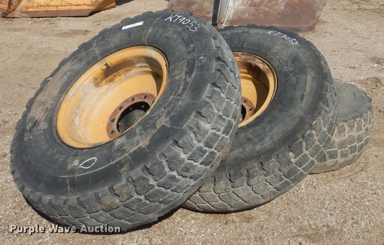 image for item KT9053 (3) 14.00R24  tires and wheels