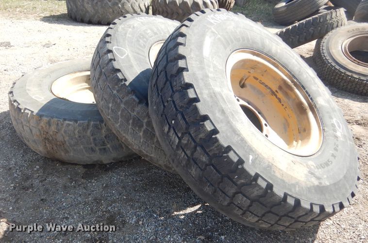 image for item KT9053 (3) 14.00R24  tires and wheels