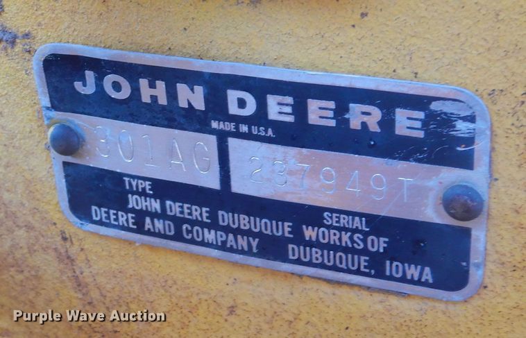 image for item KT9065 John Deere 301-A  tractor