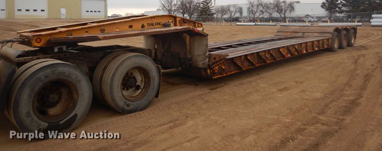 image for item KT9091 2000 Trail King TK-110-HDG  lowboy equipment trailer