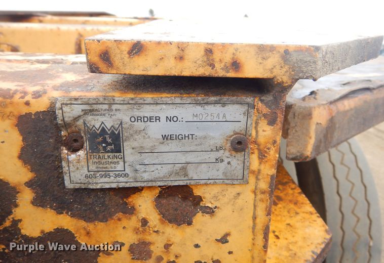 image for item KT9091 2000 Trail King TK-110-HDG  lowboy equipment trailer