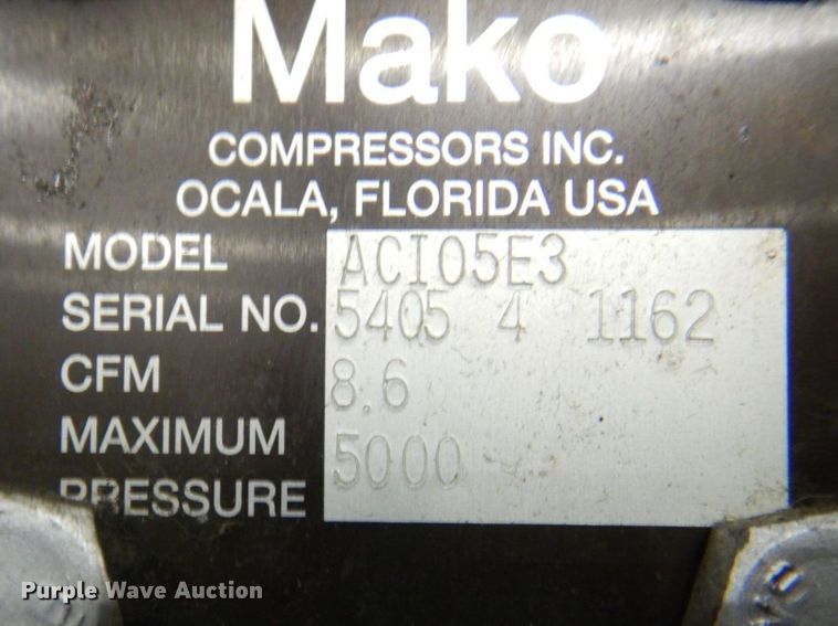 image for item MF9037 CompAir Mako ACI 05E3  breathing air compressor