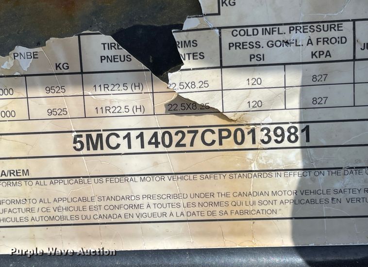 image for item MJ9586 2012 Manac SBD40  bottom dump trailer