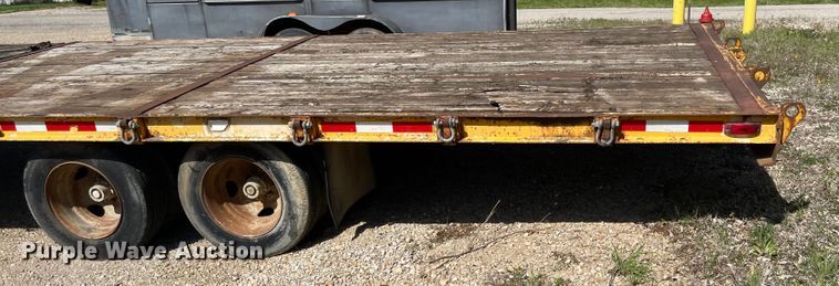 image for item MJ9619 1986 Wisconsin  tilt deck equipment trailer