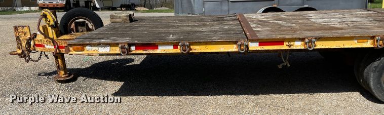 image for item MJ9619 1986 Wisconsin  tilt deck equipment trailer