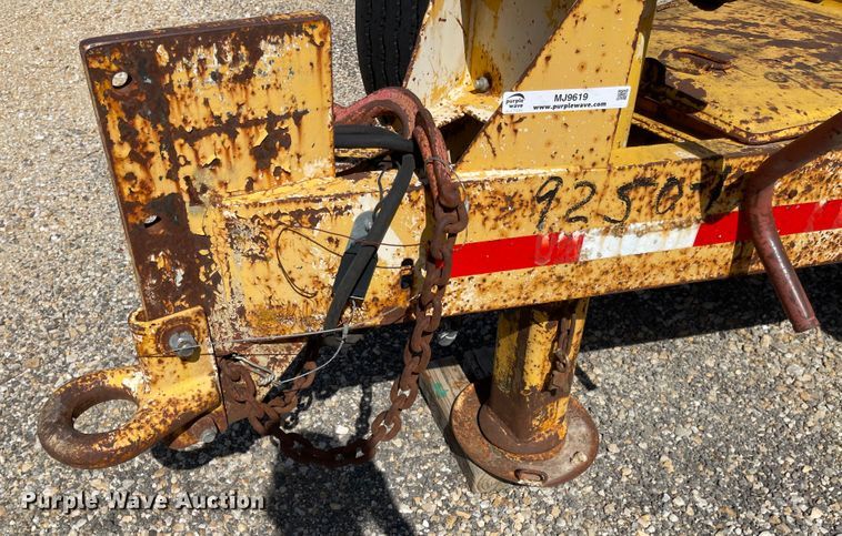 image for item MJ9619 1986 Wisconsin  tilt deck equipment trailer