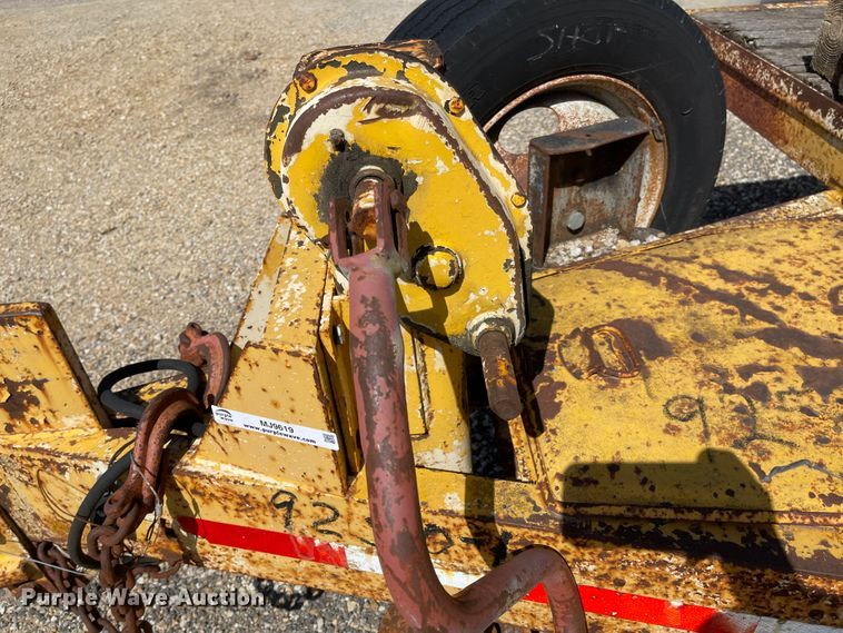 image for item MJ9619 1986 Wisconsin  tilt deck equipment trailer