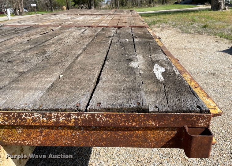 image for item MJ9619 1986 Wisconsin  tilt deck equipment trailer