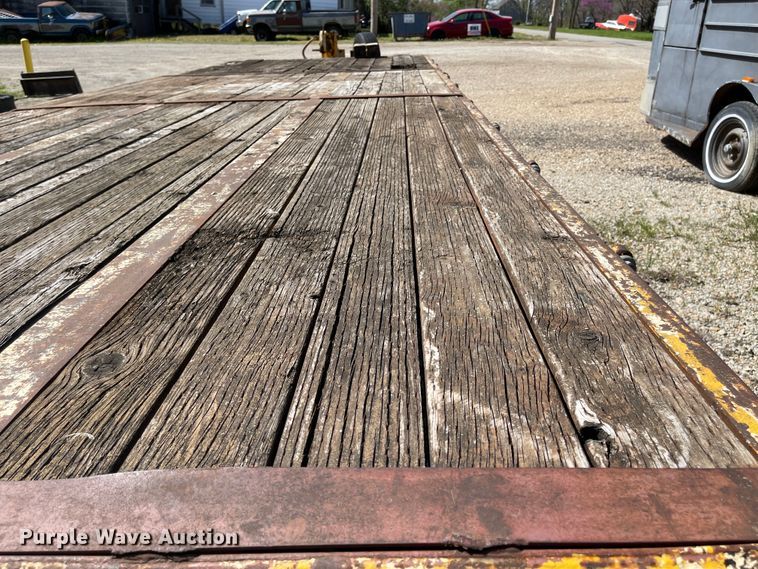 image for item MJ9619 1986 Wisconsin  tilt deck equipment trailer