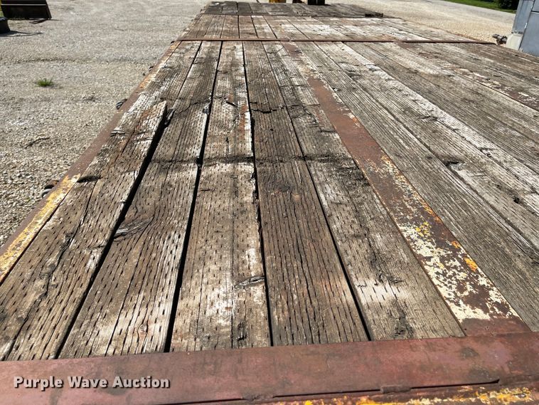 image for item MJ9619 1986 Wisconsin  tilt deck equipment trailer