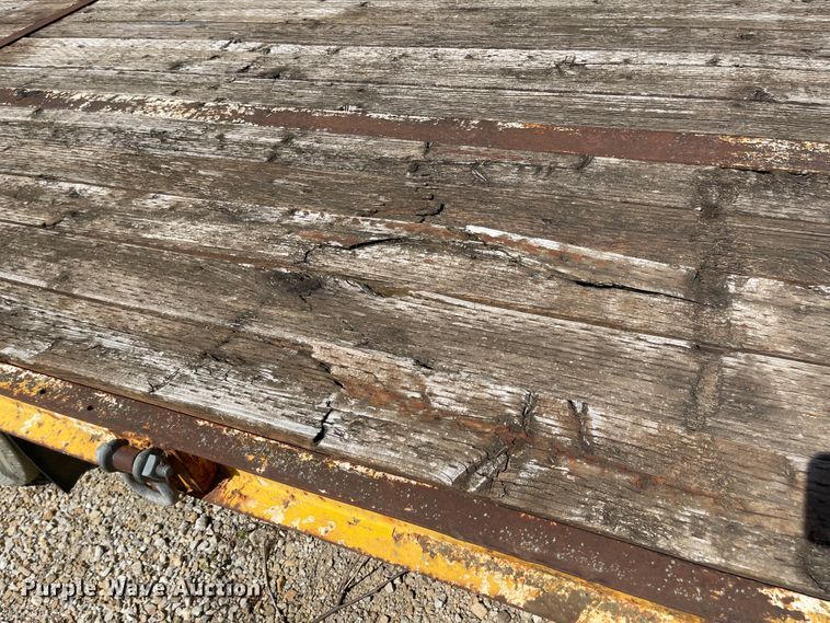 image for item MJ9619 1986 Wisconsin  tilt deck equipment trailer