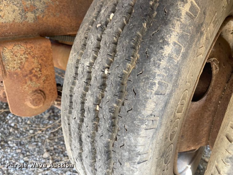 image for item MJ9619 1986 Wisconsin  tilt deck equipment trailer