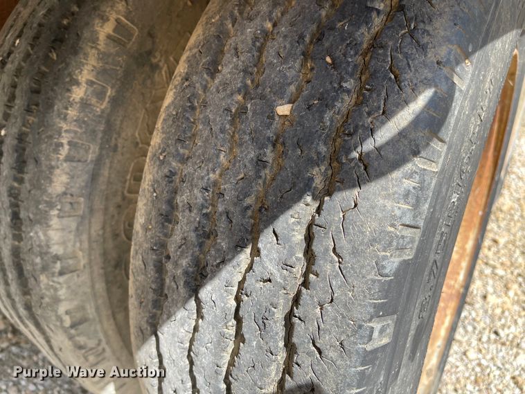 image for item MJ9619 1986 Wisconsin  tilt deck equipment trailer