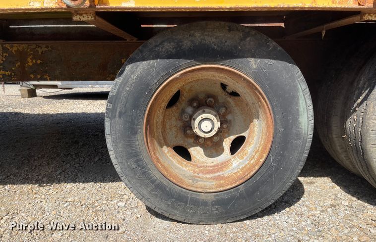 image for item MJ9619 1986 Wisconsin  tilt deck equipment trailer