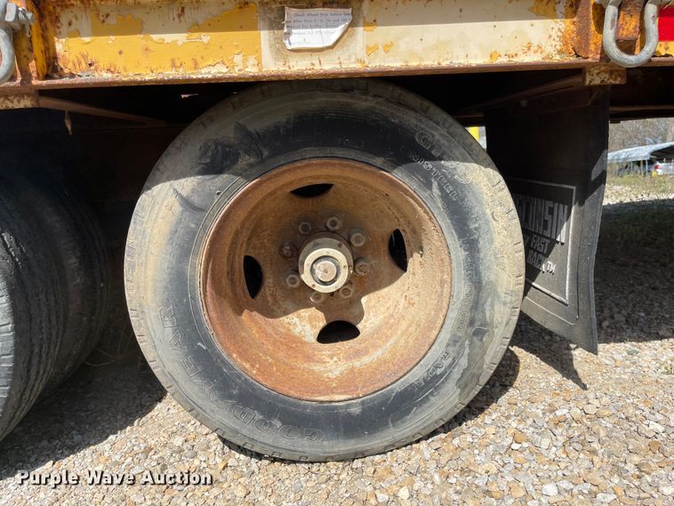 image for item MJ9619 1986 Wisconsin  tilt deck equipment trailer