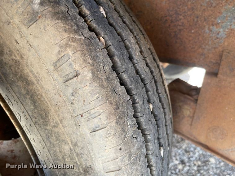 image for item MJ9619 1986 Wisconsin  tilt deck equipment trailer