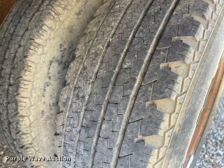 image for item MJ9619 1986 Wisconsin  tilt deck equipment trailer