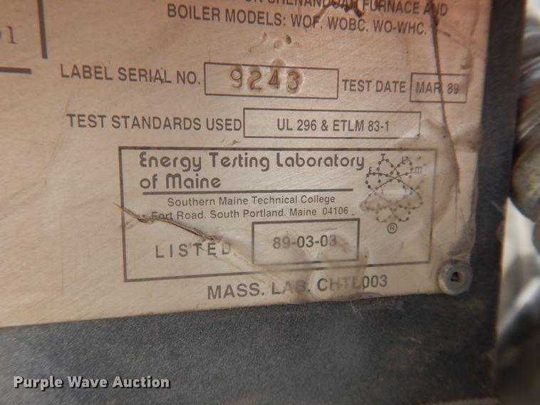 image for item MU9548 Shenandoah 235  oil furnace