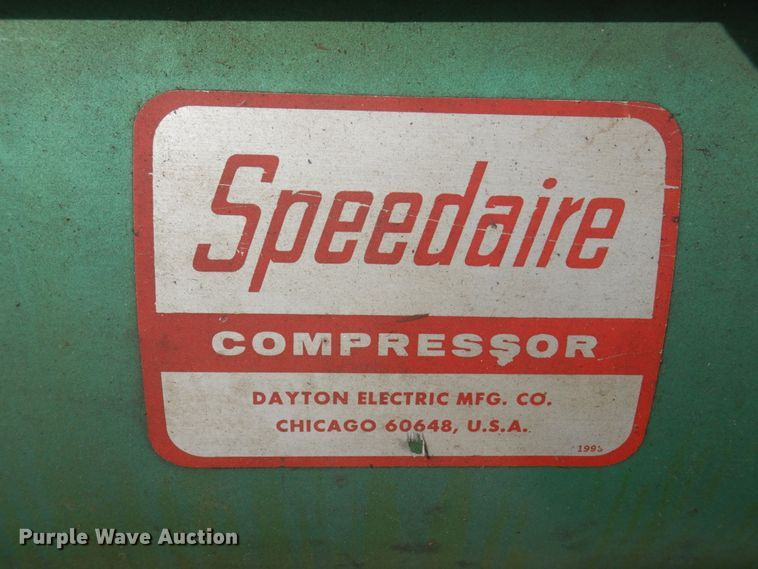 image for item MU9550 1969 Speedaire  air compressor
