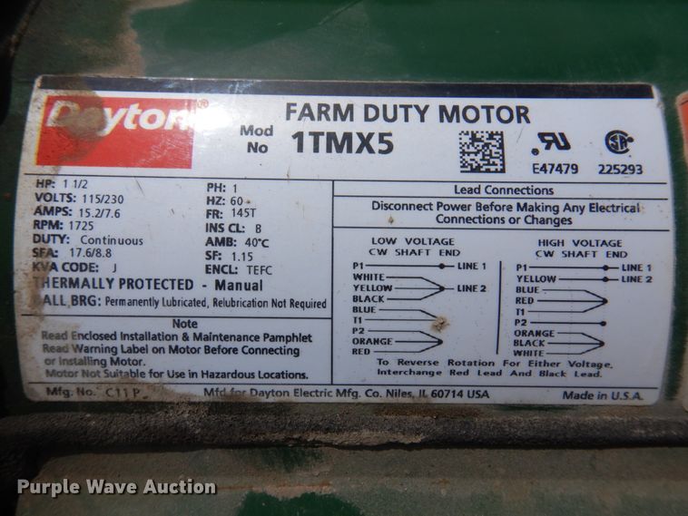 image for item MU9550 1969 Speedaire  air compressor