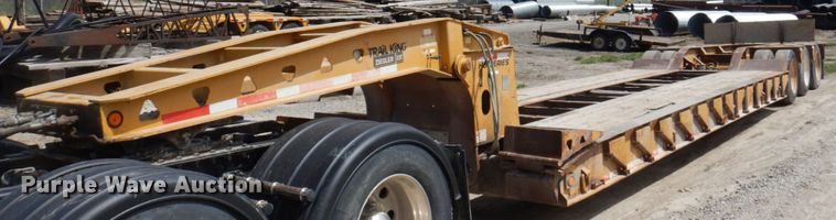 image for item MU9551 1999 Trail King TK80HDG  lowboy equipment trailer