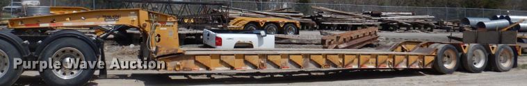 image for item MU9551 1999 Trail King TK80HDG  lowboy equipment trailer