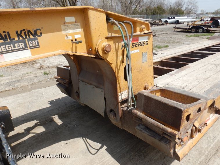 image for item MU9551 1999 Trail King TK80HDG  lowboy equipment trailer