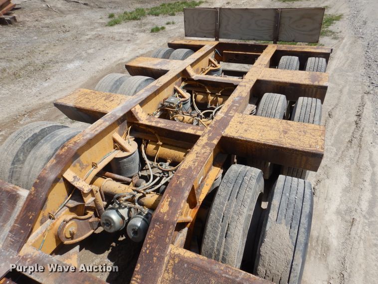 image for item MU9551 1999 Trail King TK80HDG  lowboy equipment trailer