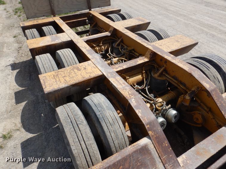 image for item MU9551 1999 Trail King TK80HDG  lowboy equipment trailer