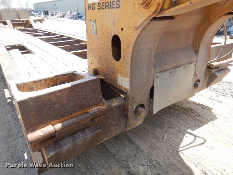 image for item MU9551 1999 Trail King TK80HDG  lowboy equipment trailer