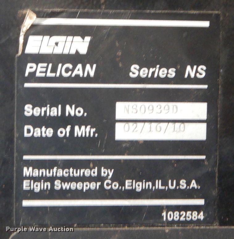 image for item MY9028 2010 Elgin Pelican Series NS  sweeper
