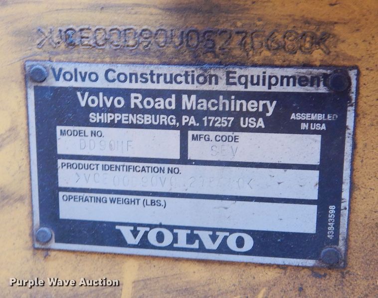 image for item MY9029 Volvo DD90HF  double drum vibratory roller