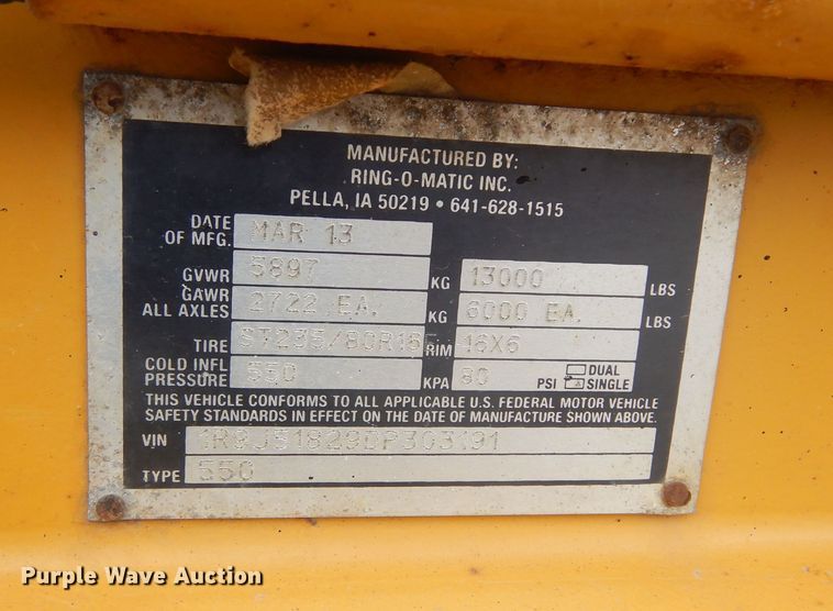 image for item MY9032 2013 Vermeer Ring-o-matic 550  vacuum excavator