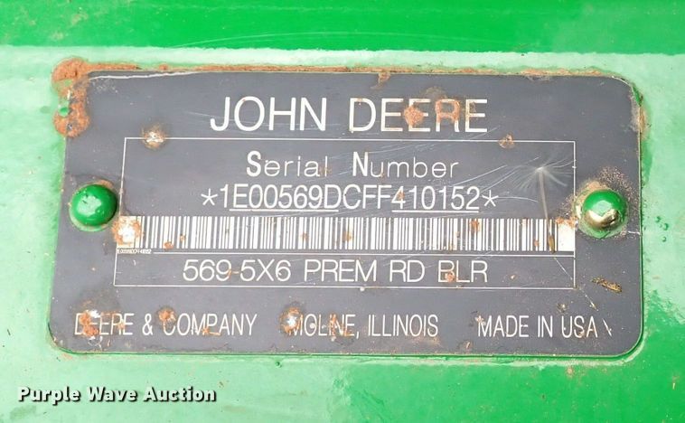 image for item DI1955 John Deere 569  round baler