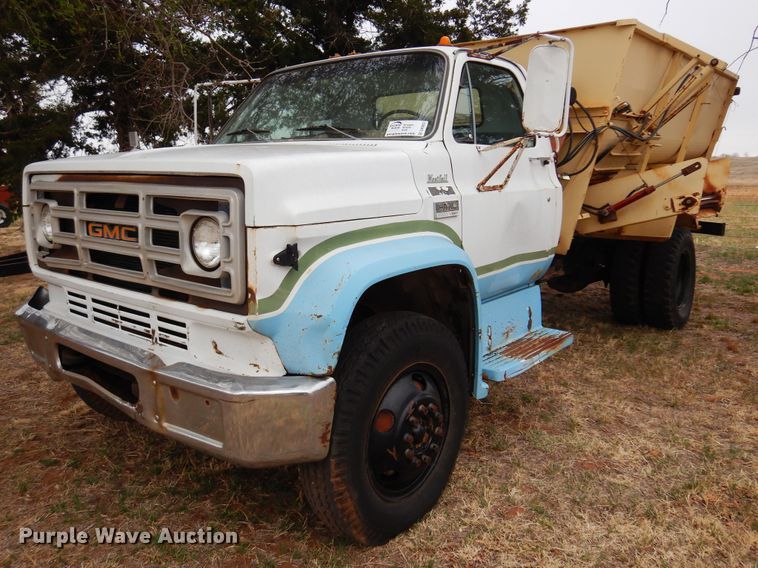 image for item DK0857 1979 GMC 6000  feed mixer truck