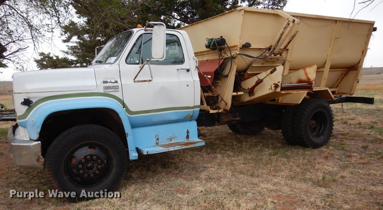 image for item DK0857 1979 GMC 6000  feed mixer truck