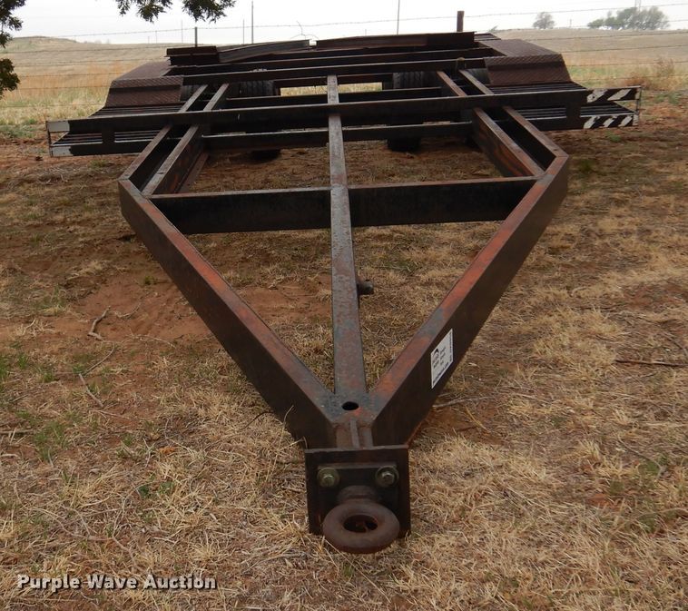 image for item DK0858 Shop built  windrower trailer