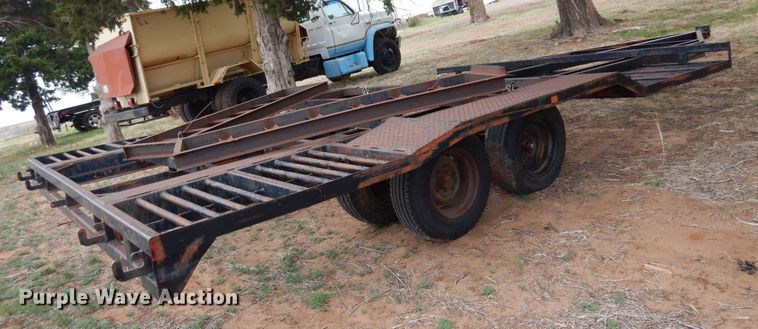 image for item DK0858 Shop built  windrower trailer