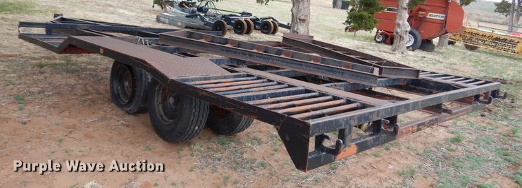 image for item DK0858 Shop built  windrower trailer