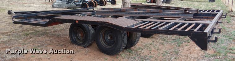image for item DK0858 Shop built  windrower trailer