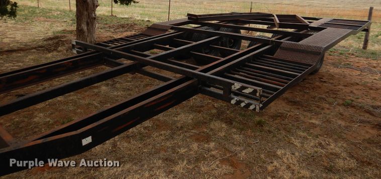 image for item DK0858 Shop built  windrower trailer