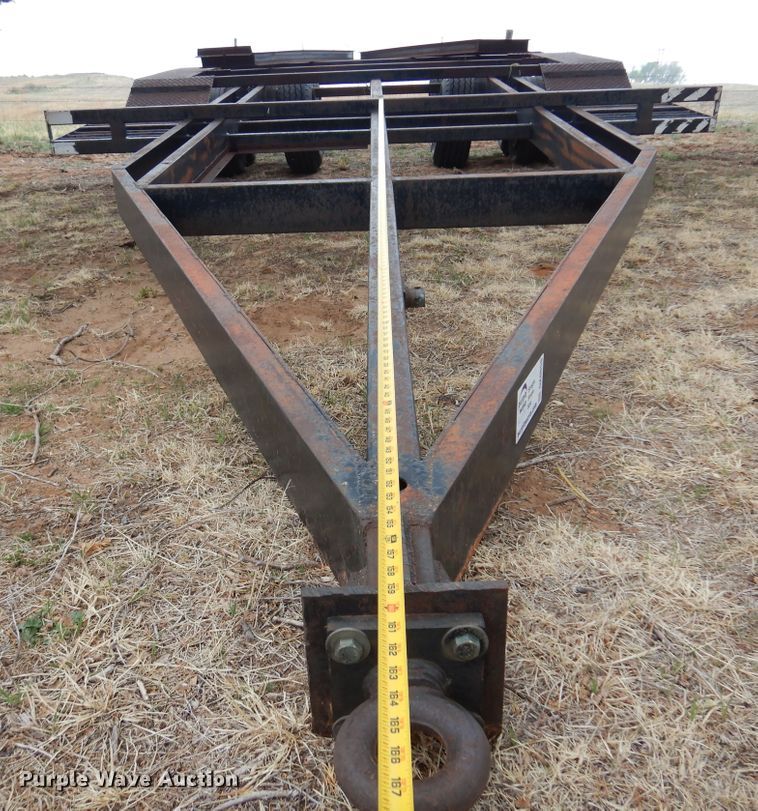 image for item DK0858 Shop built  windrower trailer