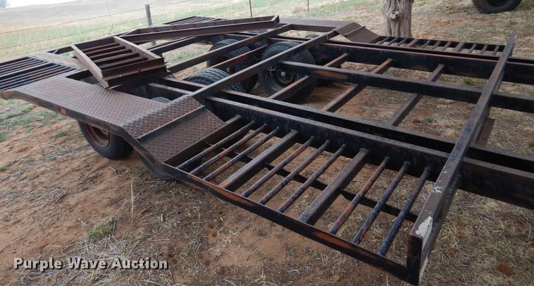 image for item DK0858 Shop built  windrower trailer