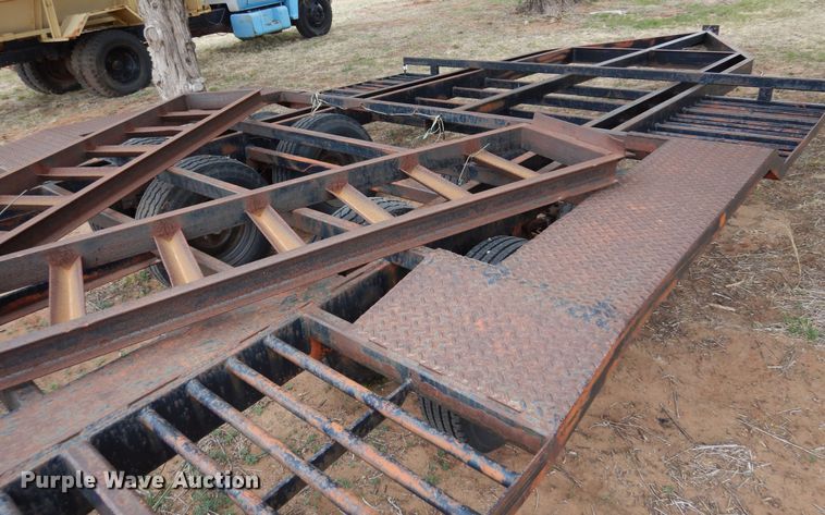 image for item DK0858 Shop built  windrower trailer