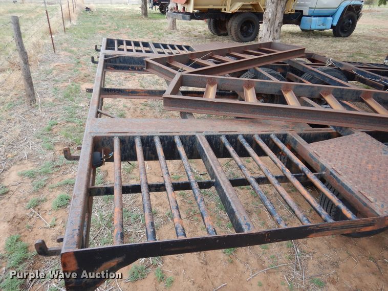 image for item DK0858 Shop built  windrower trailer