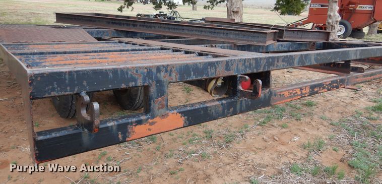 image for item DK0858 Shop built  windrower trailer