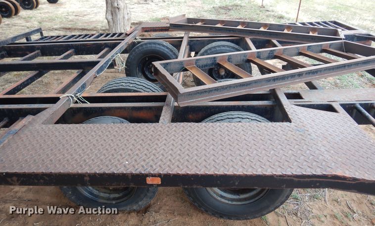 image for item DK0858 Shop built  windrower trailer