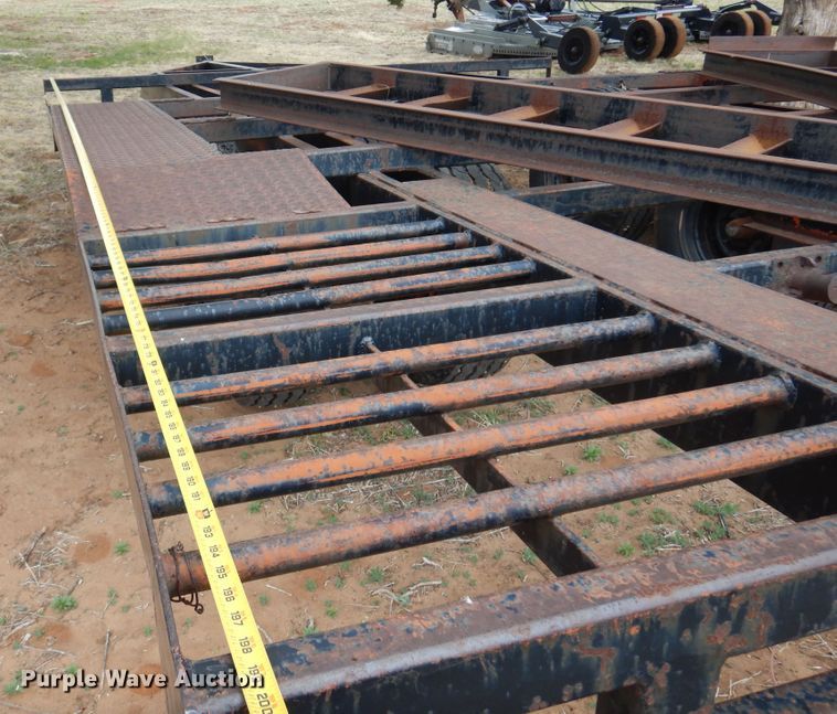 image for item DK0858 Shop built  windrower trailer