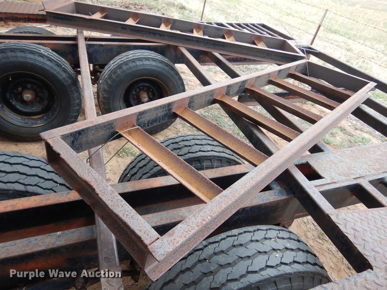 image for item DK0858 Shop built  windrower trailer