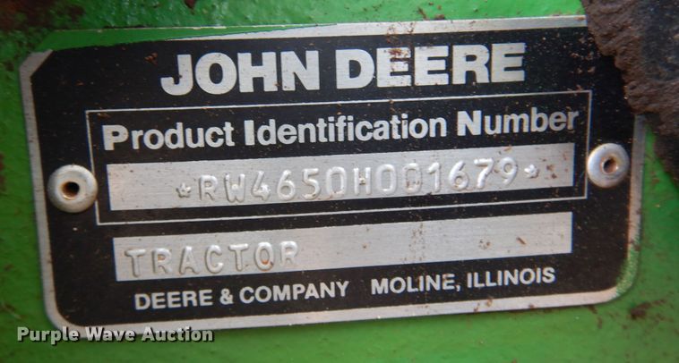 image for item DK0867 1983 John Deere 4650  tractor